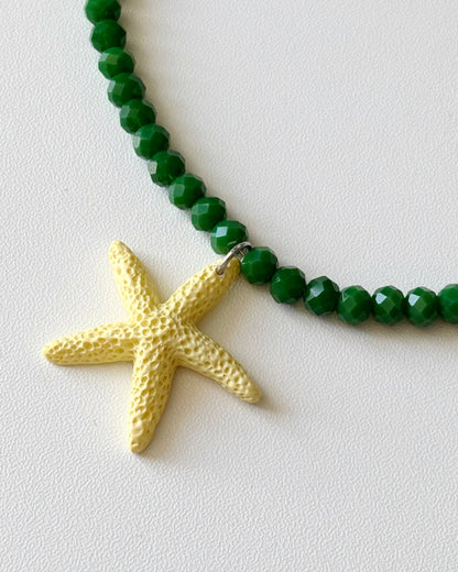 Collier Joline - Vert/Jaune