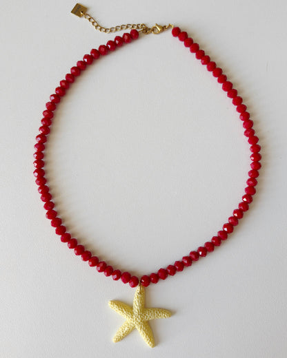 Collier Joline - Rouge/Jaune