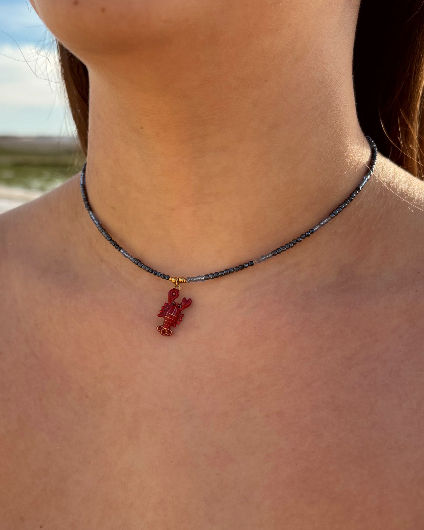 Collier de perles Homard