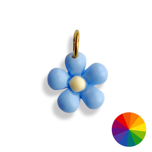 Mini fleur colorée - charm