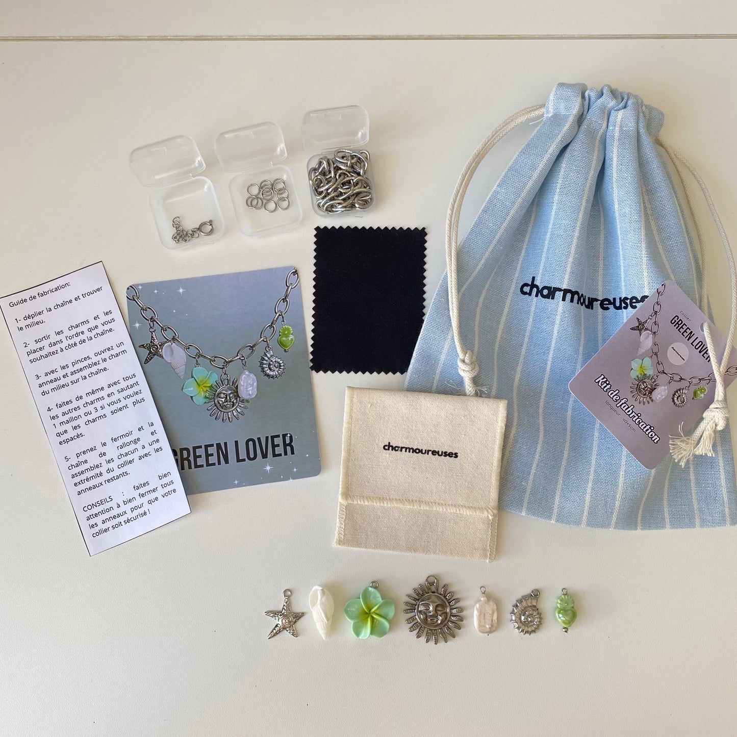 Kit de fabrication - collier « Green Lover »