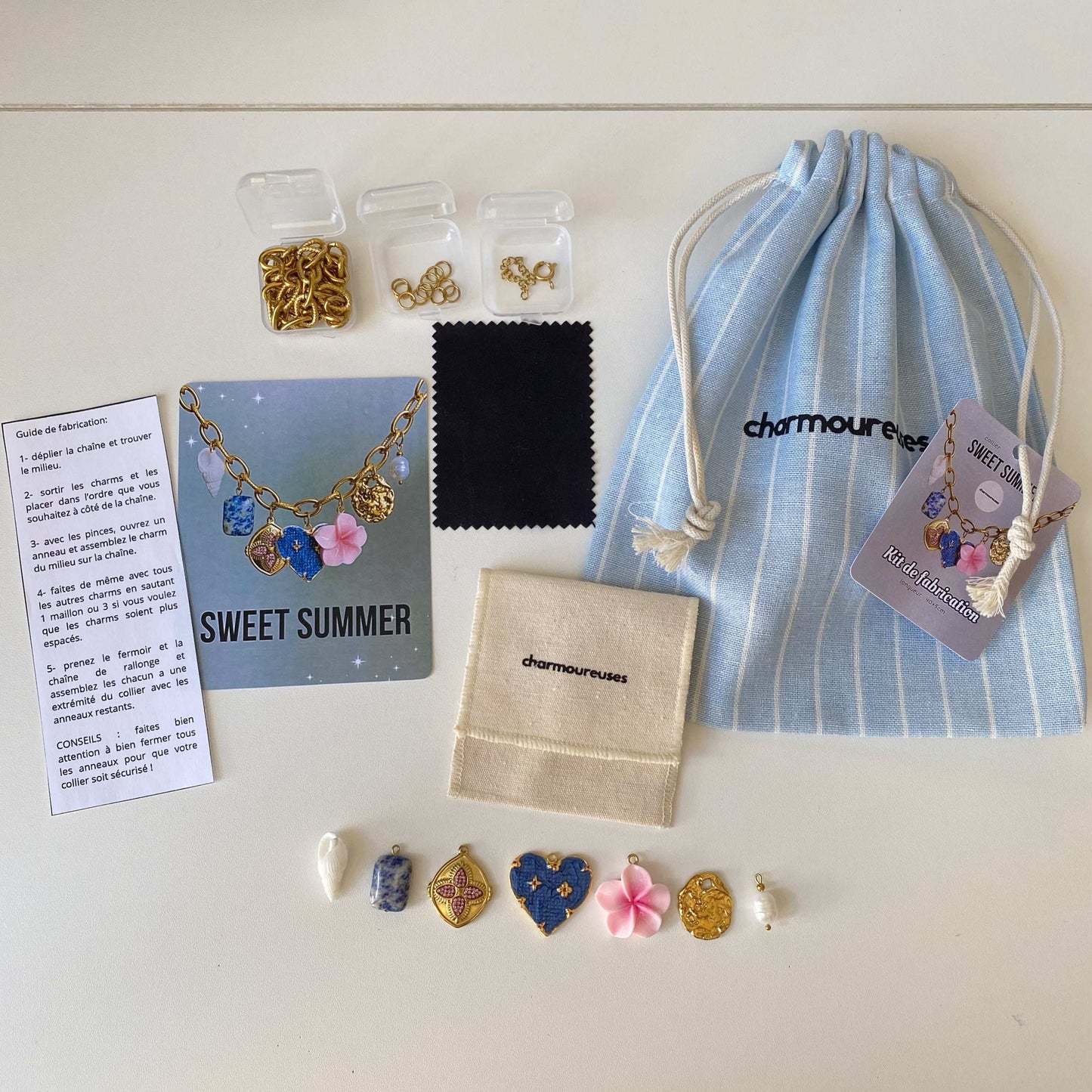Kit de fabrication - collier « Sweet Summer »