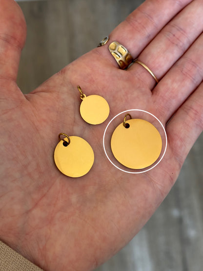 Grand rond - gravure personnalisée