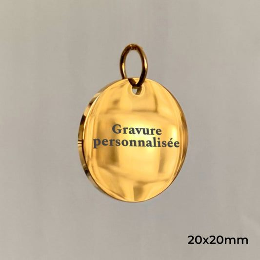 Rond - gravure personnalisée