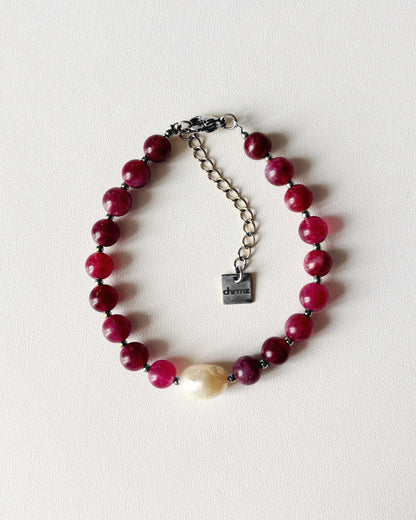 Bracelet de perles Eden - grenat