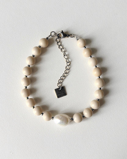Bracelet de perles Eden - beige