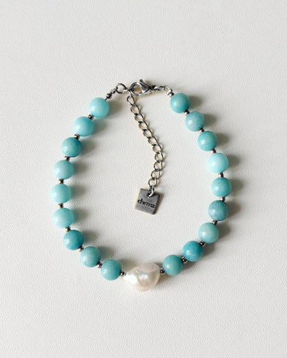 Bracelet de perles Eden - bleu azur