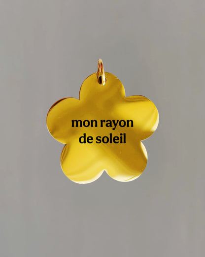 Fleur - gravure personnalisée