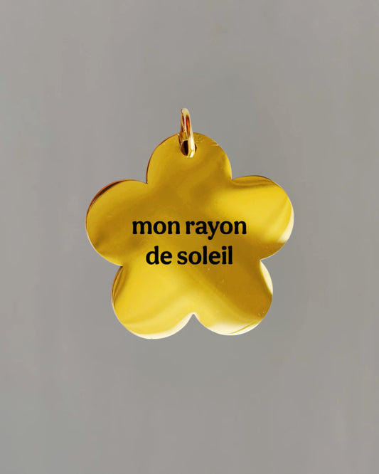 Fleur - gravure personnalisée